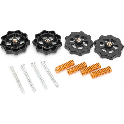 2 kits d'accessoires pour imprimante 3D CR10 : écrou de nivellement M4, ressorts de plateau chauffant et tige chauffante (1/5)