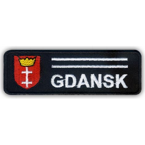 Parche de Gdansk con el emblema de la ciudad - Adhesivo termoadhesivo - Parche/Insignia/Emblema bordado