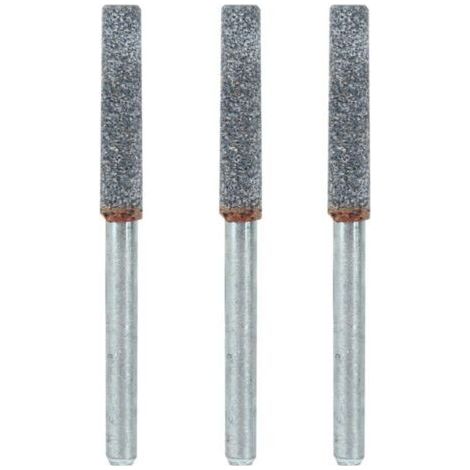 Ajusteur de la Tronçonneuse de 3 Pcs pour Broyage des Bavures, des Pierres d'aiguisme de l'Oregon, un Fichier de Pierre en Diamant, 4 Mm, 532 Pouces, Outil d'aigrissement de l'Outil (1/5)
