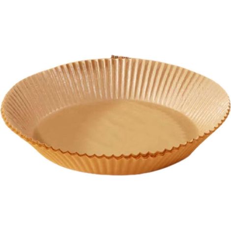 Tapis de cuisson en papier pour friteuse à air chaud 16/20 cm, antiadhésif, pour cuiseur vapeur en pâte à papier. (1/5)
