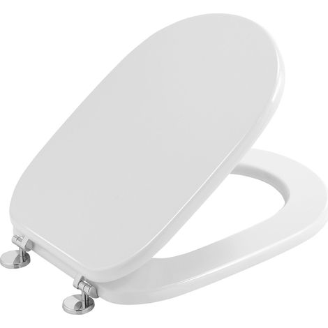 Abattant Wc En Finition Blanche Avec Charnières En Métal  Sintesi