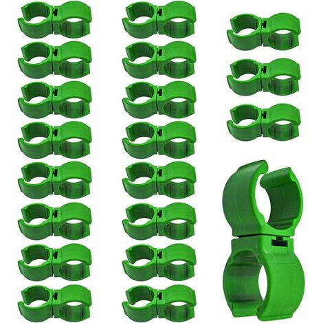 20 pièces raccords de connecteurs, 360° rotatif, connecteurs pour tuteurs de plantes, clip de connexion, matériau robuste, pour bâton de support de plantes (1/5)