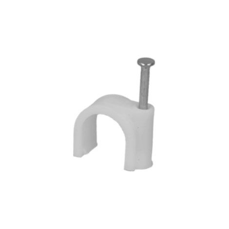 Cavalier attache-fil à clouer pour câble diamètre 4mm