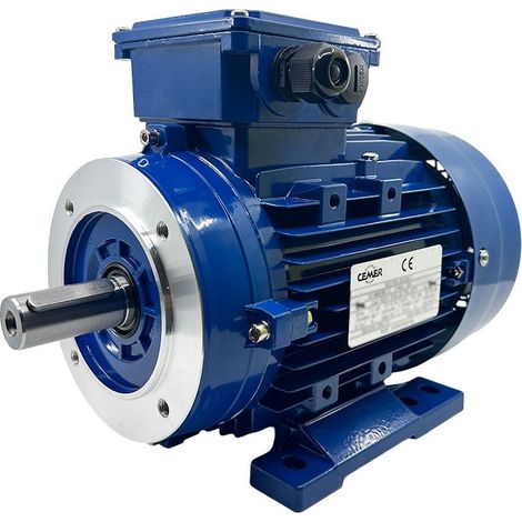 Moteur triphasé CEMER B34, 2.2 KW, 3000 TR/MIN, HA 90, 230/400V, IE1, Alu (1/5)