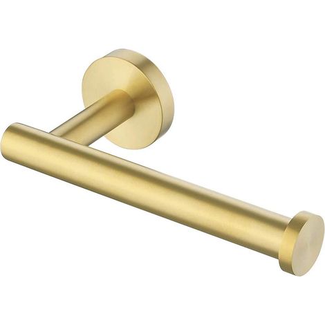 LITZEE Wand-Toilettenpapierhalter Toilettenpapierhalter Badezimmer SUS304 Edelstahl Messing gebürstet (1/5)