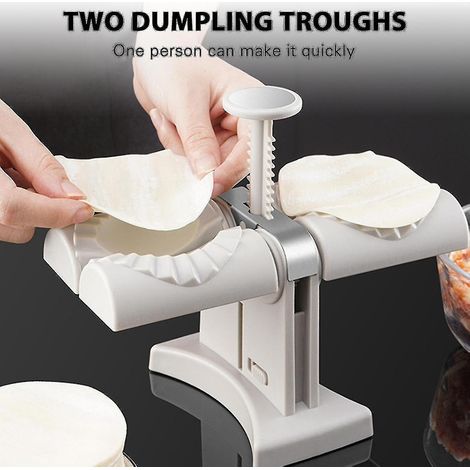 Machine à raviolis automatique à double tête pour usage domestique, presse à raviolis en acier (1/2)