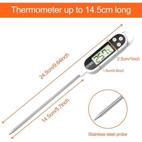 2 thermomètres de cuisine numériques universels, sondes alimentaires Accur-AquaForge (1/5)
