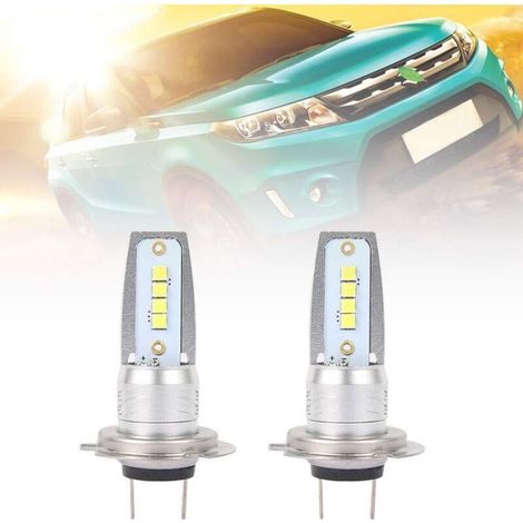 2Pcs Ampoules H7 LED Xénon super brillant blanc, Ampoule LED voiture phare antibrouillard etanche IP68 6500K , Lampe auto moto LED H7 COB pour feu de croisement feux de route (1/5)