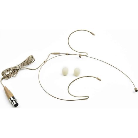 Microphone double pour oreillette avec connecteur mini XLR 4 broches TA4F, compatible avec les systèmes sans fil SHURE. (1/4)