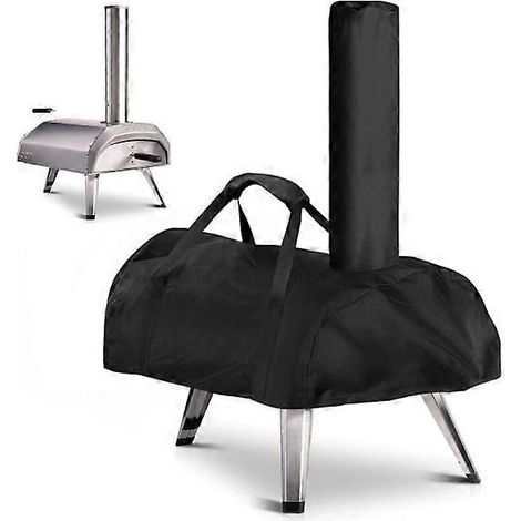 Housse pour four à pizza Ooni Karu 12, imperméable et résistante aux intempéries, en tissu Oxford, noire, 81 x 42 x 21 cm. (1/5)