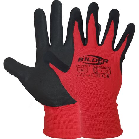 GUANTO POLIESTERE/NITRILE SABBIATO IDEAL STAR Tg. 8 - 12 paia- IDEAL STAR