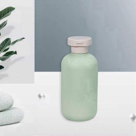 Flacon vide en plastique avec bouchon à clapet, rechargeable, pour crème, lotion tonique, savon liquide pour le corps, lotion pour le shampoing, 200 ml (1/4)