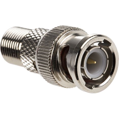 Connecteur RF RS PRO BNC Mâle vers Type F Femelle, Droit, 1GHz ( Prix pour 1 ) (1/2)