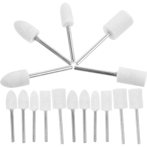 Lot de 25 Embouts de Polissage en Feutre de Laine Légers, Forme Cylindrique, pour Polir Métal et Verre, Accessoires Manucure et Bijoux, Zones Difficiles D'accès (1/5)