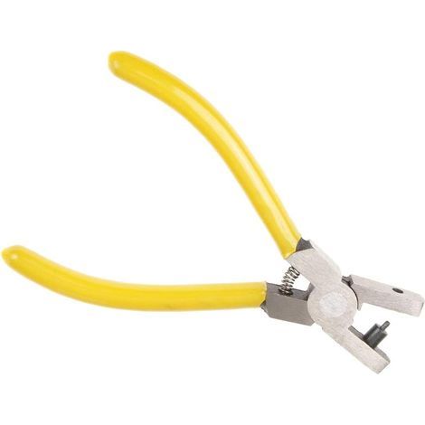 Perforatrice pour bracelet de montre - Avec poignée en vinyle jaune (1/4)