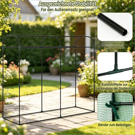 Serre d'extérieur pour herbes aromatiques, tunnel de jardin, abri de culture résistant, serre de terrasse, kit de protection pour plantes, potager abrité, serre de croissance, couverture végétale, ser (1/5)
