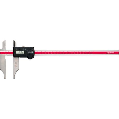 Pinza Di Consigli Digitali Di Visualizzazione E Di Officina, Senza Regolazione Di Precisione, Campo Di Misura: 300 Mm, Vite Di Bloccaggio, Lunghezza 90 Doghe Mm (1/4)