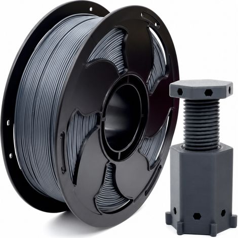 Filament PLA haute vitesse pour imprimante 3D, gris foncé, 1,75 mm, compatible Bambu Lab et Creality (1/5)