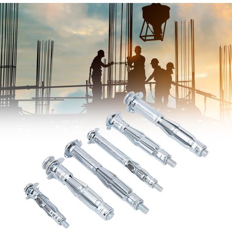Kit de 42 vis à expansion M4M6 pour plaques de plâtre, accessoire d'outillage à main pour l'industrie (1/5)