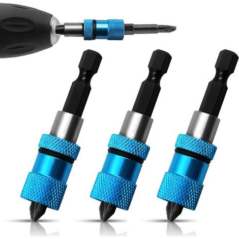 Dailygoody - Juego de puntas para tornillos Rigips - Juego de 3 piezas de acero inoxidable (1/5)