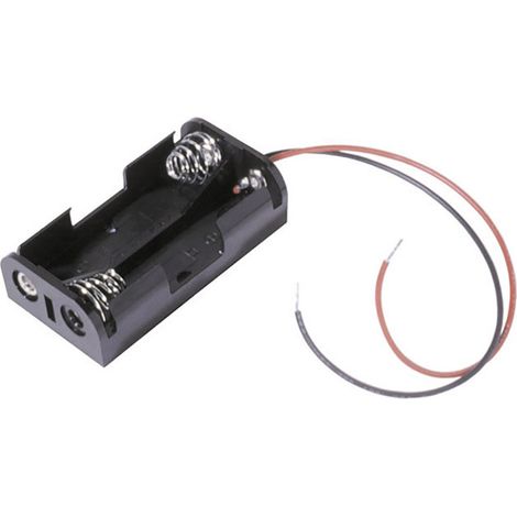 MPD BH2AAW Batteriehalter 2x Mignon (AA) Kabel (L x B x H) 58 x 32 x 16 mm