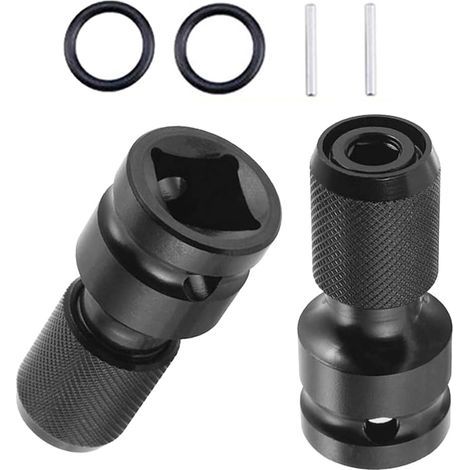 2-teiliges Steckschlüssel-Adapterset – 1/2"- auf 1/4"-Sechskantschaft-Schlagschrauber-Ratschenadapter und Schraubendreher-Bithalter – Adapter für mehr Flexibilität beim Arbeiten (1/5)
