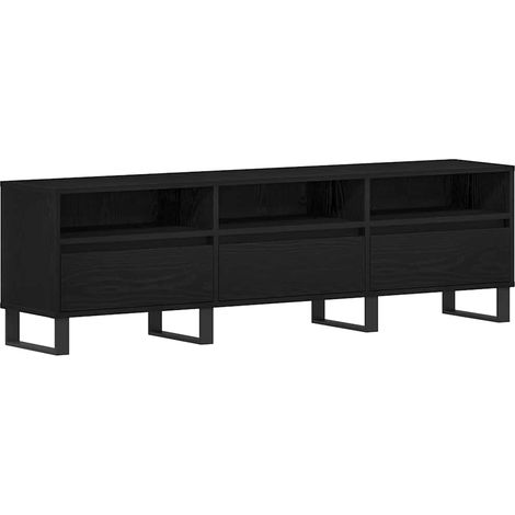 Maison Exclusive - Meuble TV Chêne noir 150 x 30 x 44,5 cm Bois d'ingénierie