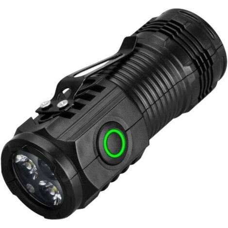 Mini-LED-Taschenlampe, tragbare LED-Taschenlampe mit hoher Helligkeit und Clip, 3 Helligkeitsstufen, Handlampe für Zuhause, Notfälle, Camping, Spezialbeleuchtung [Energieklasse A]