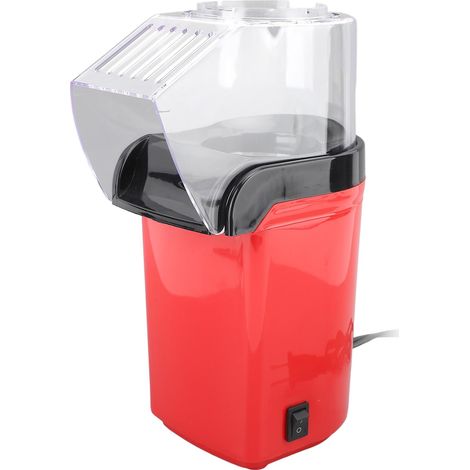 machine à popcorn -Machine à pop-corn sans huile pour la maison -Petit et portable -rouge
