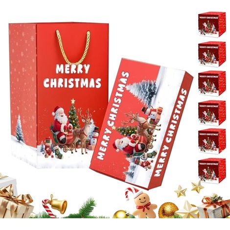 Noël Boîte à Surprise Boîte à Argent pour Billets Sautants Coffret Réutilisable pour Enveloppes Rouges Cadeaux Mariage Remise de Diplôme pour Adultes et (1/5)