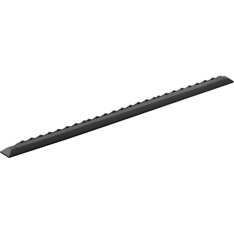 Baguette de fixation - Pour tapis annelé en caoutchouc - 95 x 6 x 1 cm - Noir - Lot de 145 (1/5)
