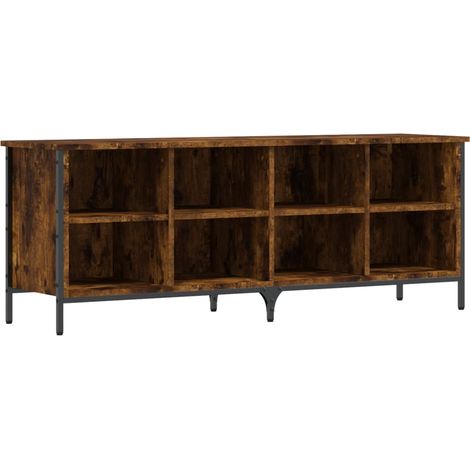 Maison Exclusive - Scarpiera Rovere Fumo 131x35x50 cm in Legno Multistrato