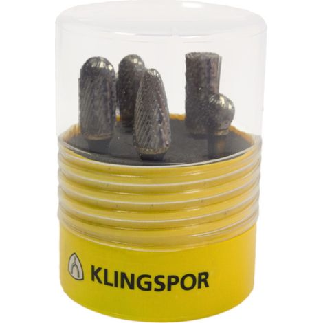 Coffret de 5 fraises lime carbure denture 6 Klingspor (1/2)