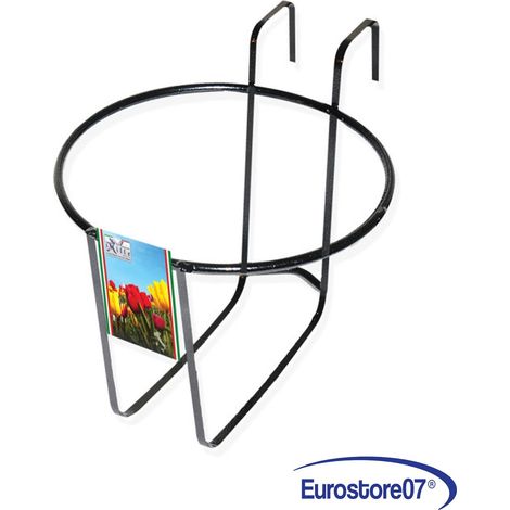 BALCONIERA ROTONDO PORTAVASO FIORIERA FIORI VASI VASO FIORIERE  Ø22  FER 254052 (1/2)