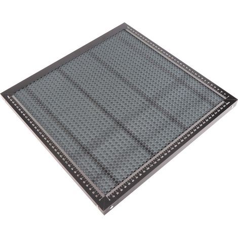 Table de travail laser noire à panneau alvéolé, structure robuste entièrement métallique, plate-forme de découpe laser (1/5)