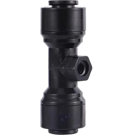 Convient pour les raccords de tuyauterie, 10 pièces, raccord traversant 1/4 pouce (6,35 mm), té, coude, raccord rapide pour aquarium, adaptateur pour système d'osmose inverse (1/4)