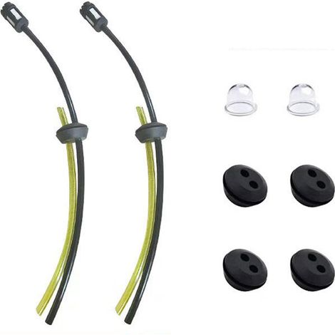 AHLSEN 2 Ensembles Universel Filtre à Essence Kit, Durite Essence Debroussailleuse en Caoutchouc, Ampoule D'AmorçAge De Filtre, Joint De RéServoir De Carburant, pour Coupe-Herbe, Débroussailleuse (1/5)