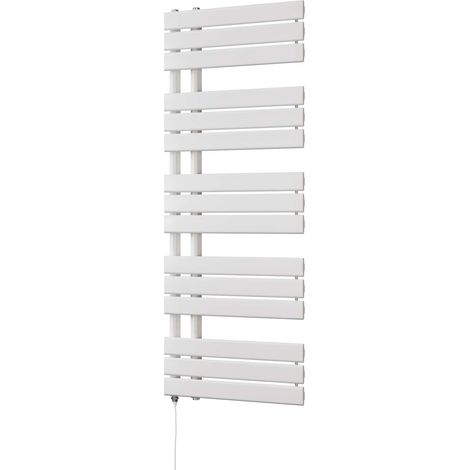 Tristan - White Electric Towel Rail H1292mm x W500mm 500w Standard (1/3)