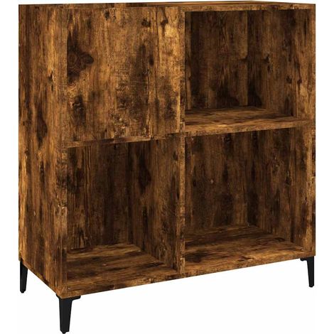 Maison Exclusive - Mueble discos madera contrachapada roble ahuma (1/5)