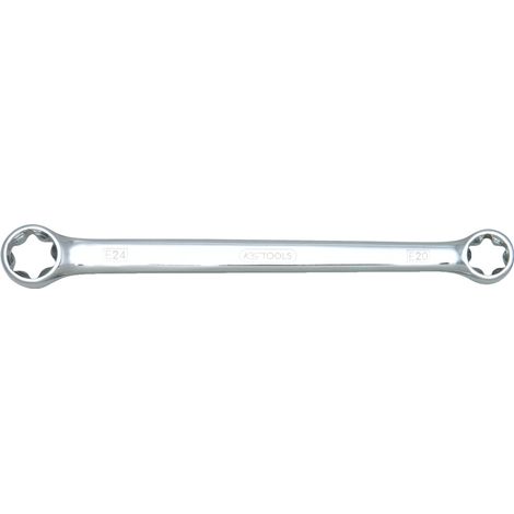KS Tools 518.0862 CHROMEplus Torx-E-Doppel-Ringschlüssel, E10xE12 (1/4)