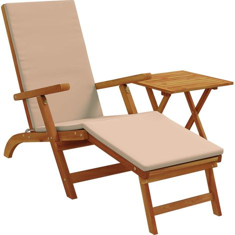 Maison Exclusive - Lettino prendisole reclinabile e pieghevole 2 pcs Tortora
