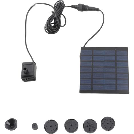 Mini pompe à eau solaire pour fontaine, kit de panneau solaire pour piscine de jardin. (1/5)