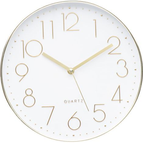Horloge Murale Moderne 30 cm (12 Pouces), Accessoires de Décoration Vert Or, Horloges Aurore Originales Silencieuses sans Tic-Tac pour Salon/Cuisine/Bureau/Chambre/Salle de Bain (1/5)