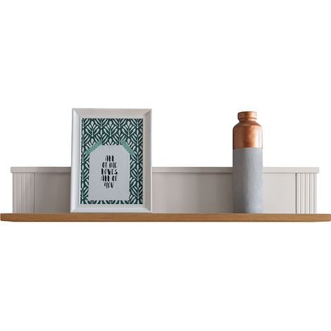 Wandboard 100cm, Kiefer weiß mit Eiche, ESBJERG-69 (1/4)