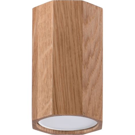 Lampada da soffitto lehdo 1 GU10 legno ROVERE lumilo 10.131.33 (1/5)