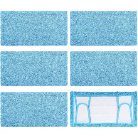 Lingette réutilisable pour balai Swiffer, lingette en microfibre de 32 cm (12,5 pouces), lavable, pour le nettoyage des sols durs et des plinthes (1/5)