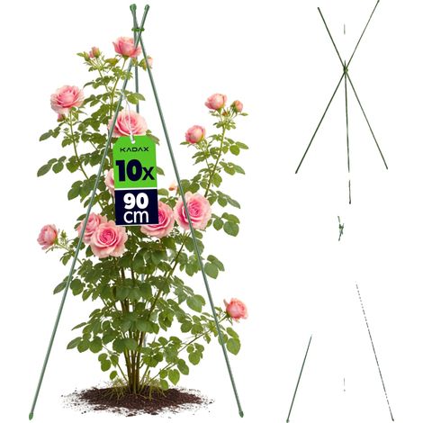 Support de Plantes, Construction en Acier et Plastique, Utilisation Polyvalente, Vert (1/5)
