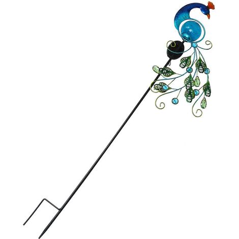 Lampe solaire d'extérieur en forme de paon, lampe de terrasse, lampe solaire LED, lampe de jardin, 1 unité. (1/5)