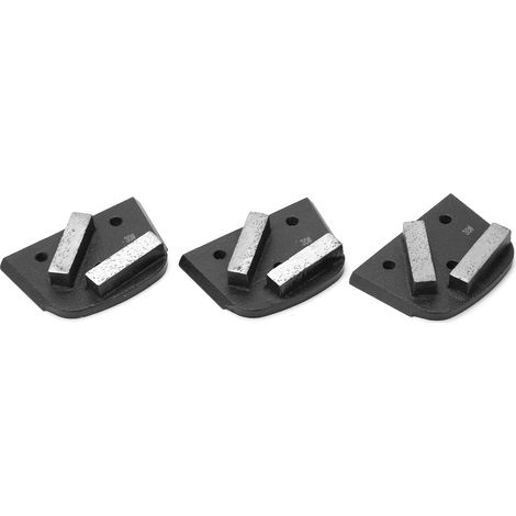Lot de 3 blocs de meulage diamantés à bords arrondis et à dents longues, accessoire pour meuleuse (1/5)
