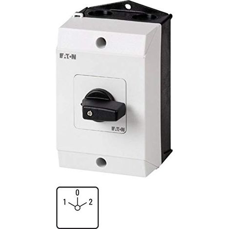 Eaton T0-3-8401/I1 Interruttore a camme 20 A 2 x 60 ° Grigio, Nero 1 pz. (1/2)